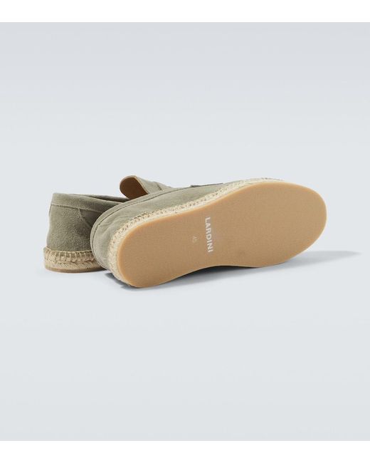 Lardini Green Suede Espadrilles for men