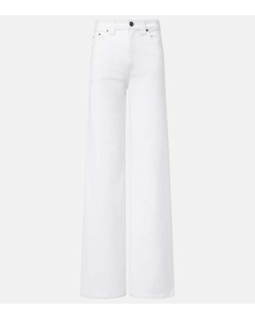 Khaite White Flared Jeans Dane