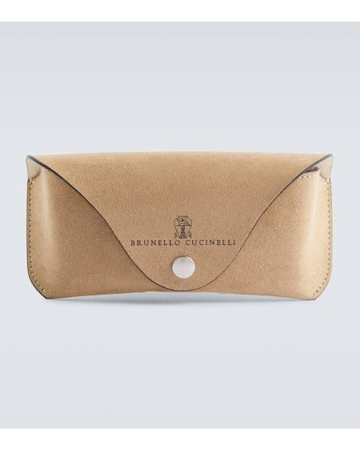 Occhiali Da Sole Rettangolari Jarama di Brunello Cucinelli in Brown da Uomo