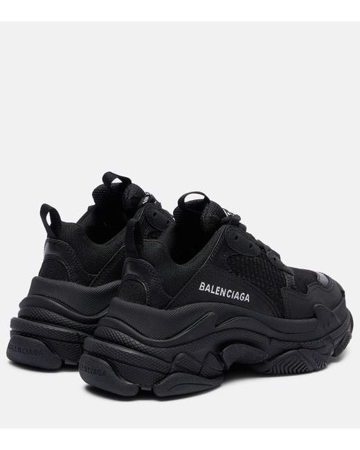 Zapatillas Triple S De Malla Balenciaga de color Black