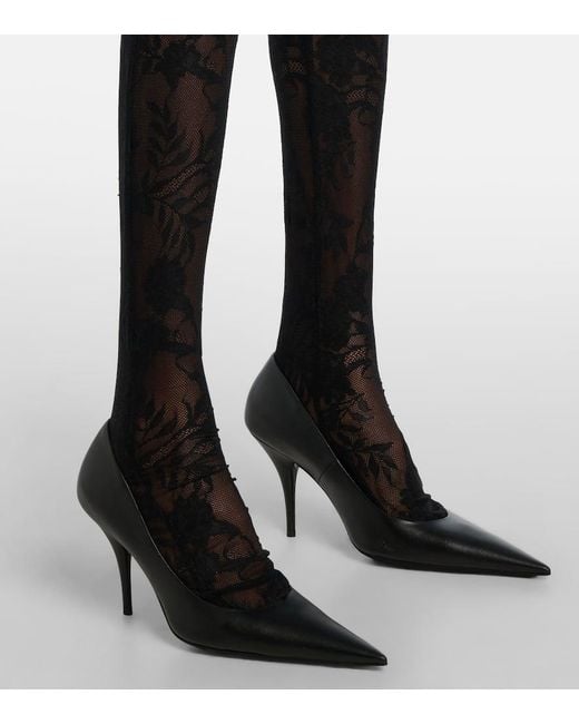 Combi-Pantalon En Dentelle Transparente Norma Kamali en coloris Black