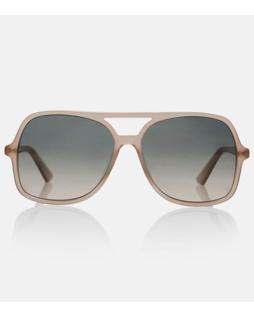 Chloé Gray Judy Oversized Sunglasses