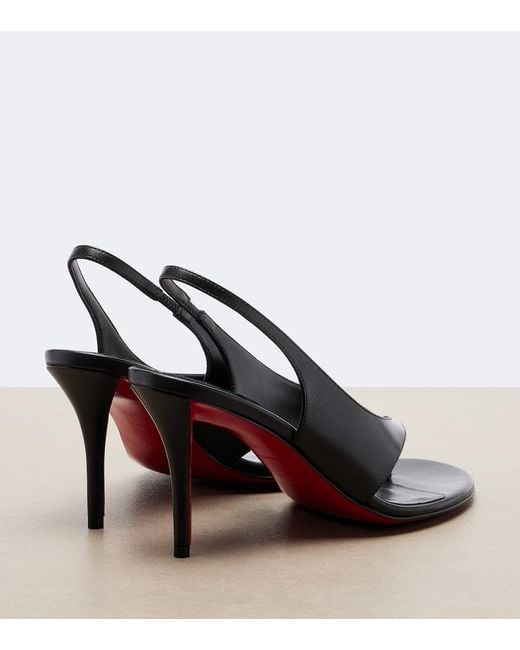 Christian Louboutin Metallic Miss Z Leather Thong Sandals