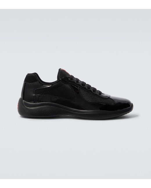 Prada Black Patent Leather Sneakers for men