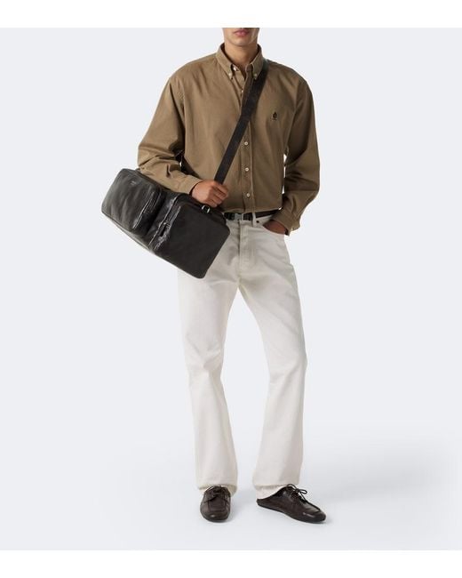 Prada Weekender Aus Leder in Black für Herren