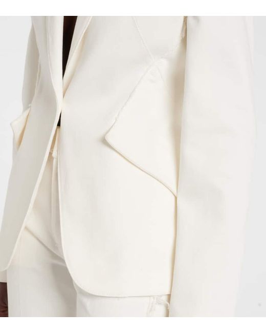 Alexander McQueen White Denim Blazer