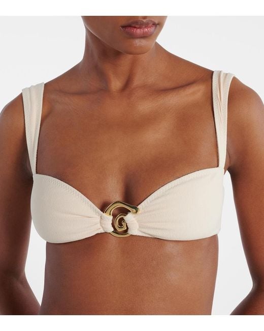 SAME White Spiral Bikini Top