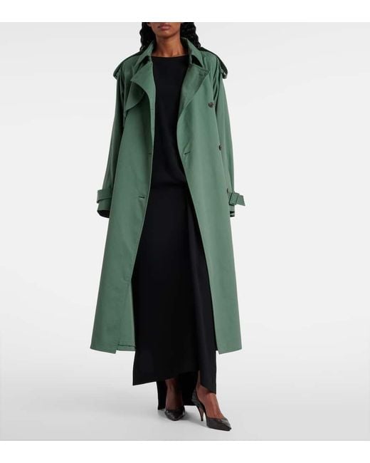 Gabardina Domeka En Sarga De Algodon The Row de color Green