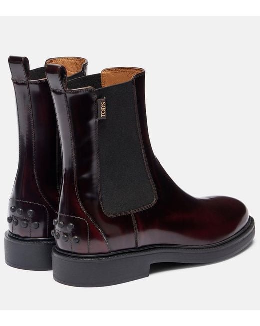 Botines De Piel Tod's de color Brown