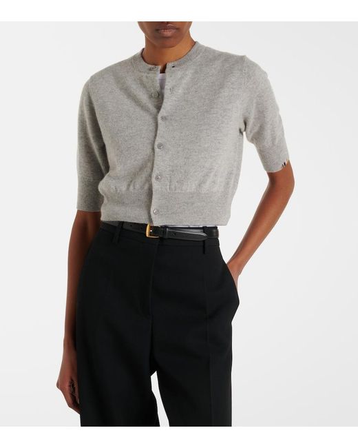 Extreme Cashmere Gray N°474 Super Little Cashmere Cardigan