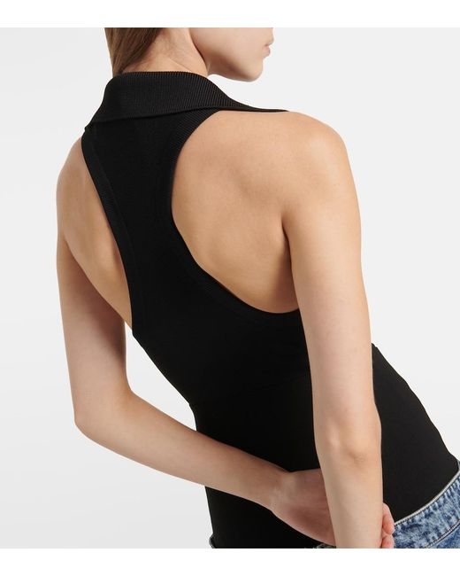 Body Polo Alaïa de color Black
