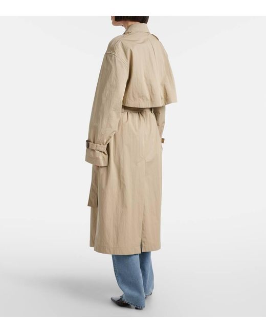 Totême  Natural Cotton-Blend Trench Coat