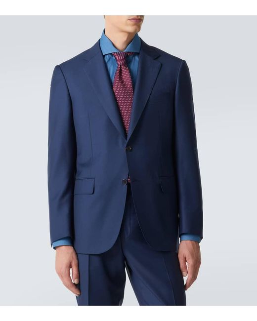 Costume En Laine Canali pour homme en coloris Blue