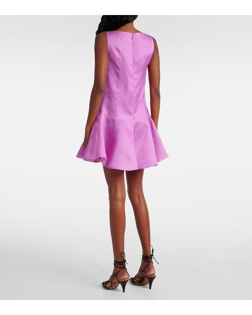 Khaite Pink Mags Silk Minidress