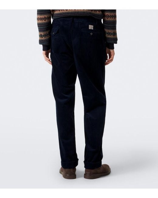 Polo Ralph Lauren Blue Whitman Cotton Corduroy Straight Pants for men