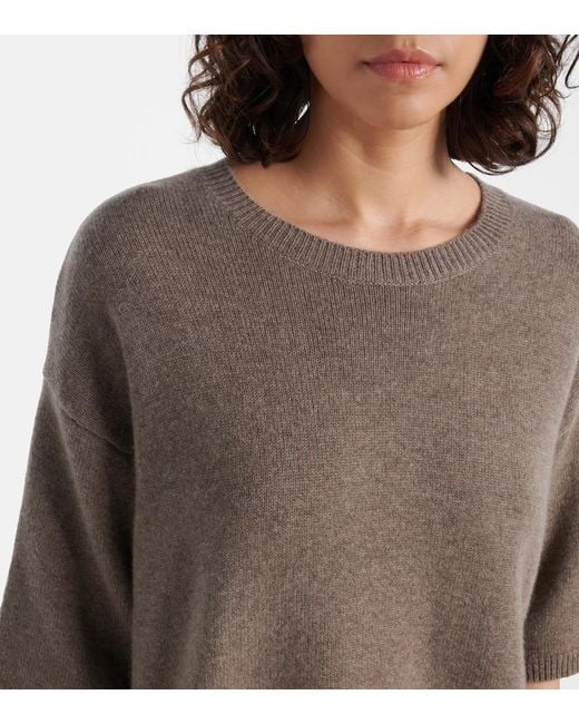 Lisa Yang Natural Mila Oversized Cashmere Sweater