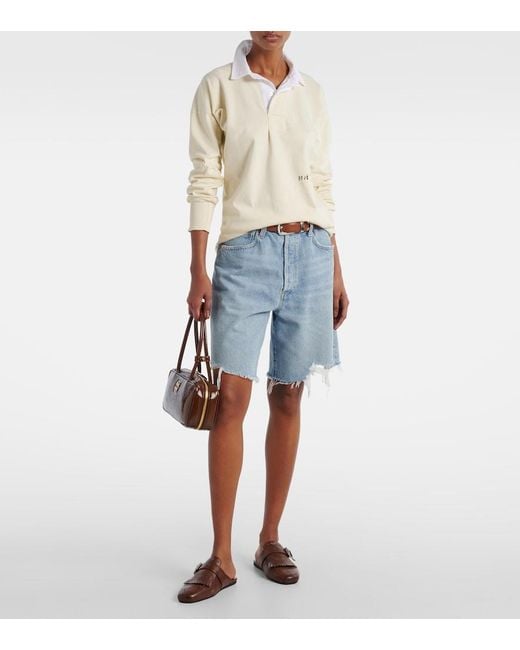 Agolde Blue Indra Denim Shorts