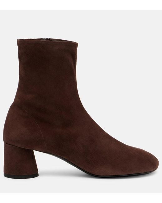 Proenza Schouler Brown Glove Suede Ankle Boots