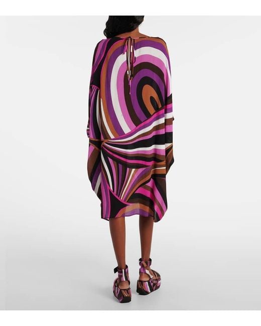 Emilio Pucci Purple Iride Garza Kaftan