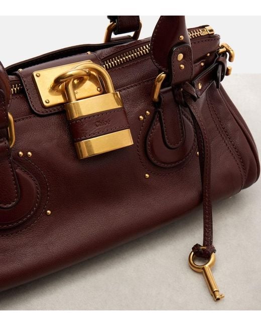 Chloé Brown Paddington Leather Shoulder Bag