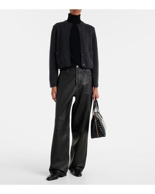 Jardin Des Orangers Black Wool And Cashmere Cardigan