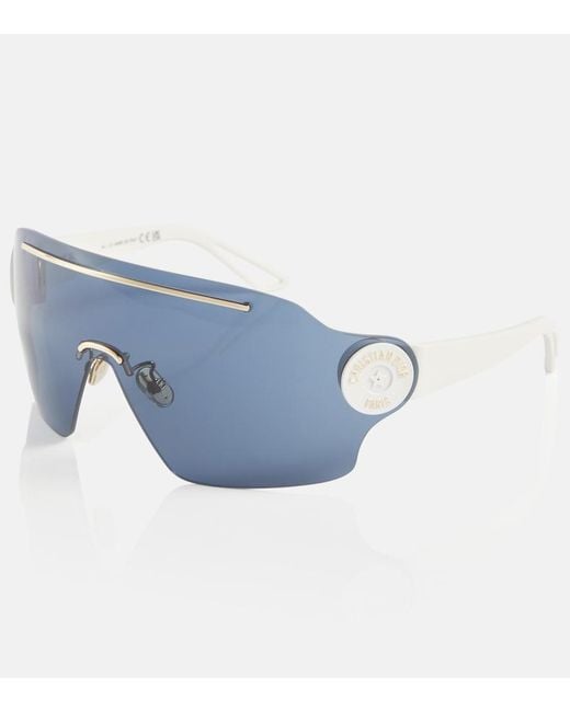 Dior Blue Diorpacific M1U Shield Sunglasses