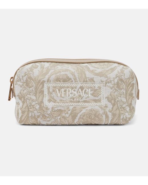 Versace Natural Barocco Jaquard Pouch