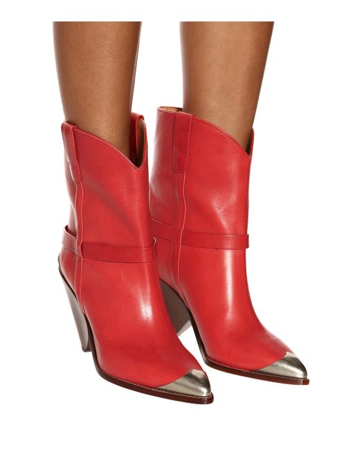 isabel marant red boots