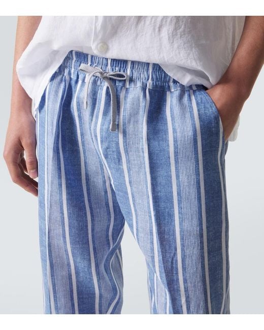 Pantaloni Regular di Fedeli in Blue da Uomo
