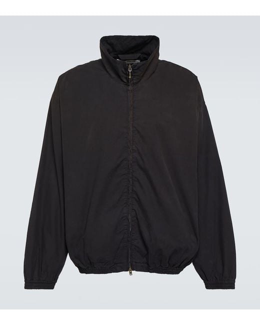 Acne Black Logo Cotton Poplin Jacket for men