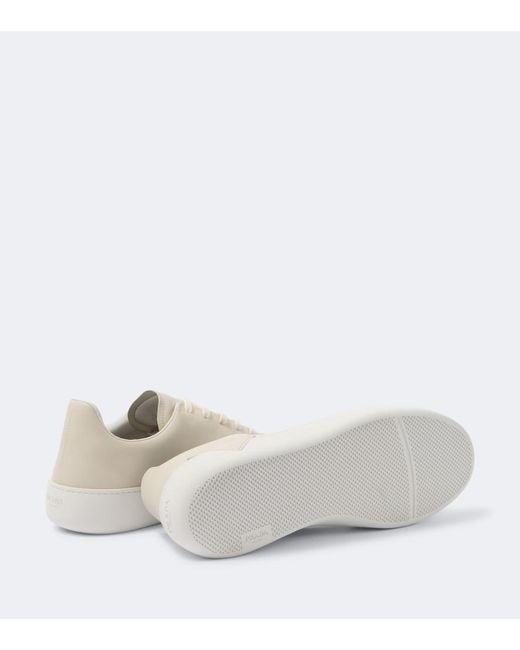 Prada Natural Court Leather Sneakers for men