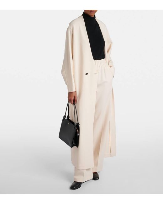 FFORME Natural Wool-Blend Maxi Dress