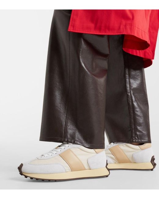 Tod's White Suede Sneakers