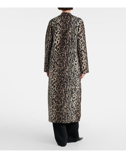 Rixo Black Jacoba Jacquard Coat
