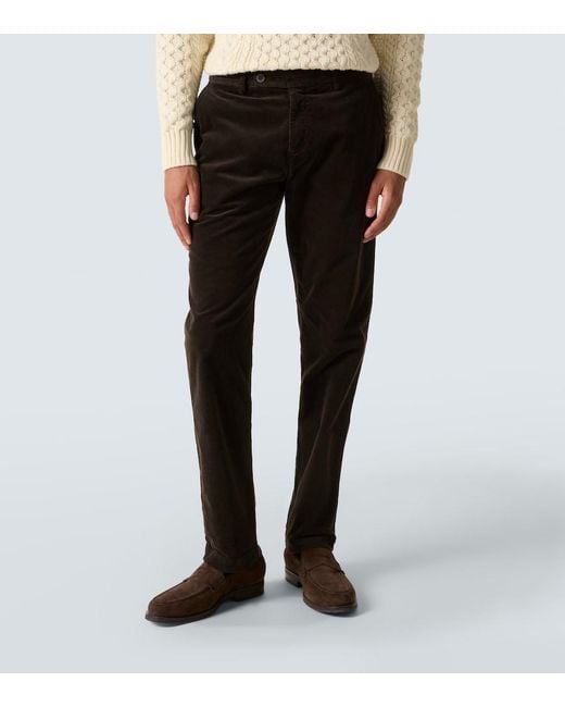 Pantaloni Regular di Sunspel in Black da Uomo