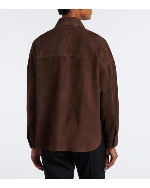Arma Brown Kaylee Suede Shirt