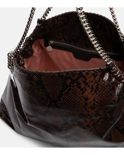 Stella McCartney Brown Tote Bag Aus Lederimitat