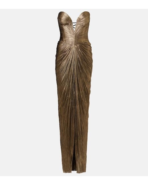Robe Longue Bustier Alessandra En Soie Maria Lucia Hohan en coloris Green