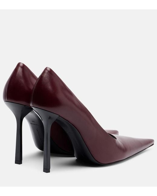 Victoria Beckham Purple Leather Pumps