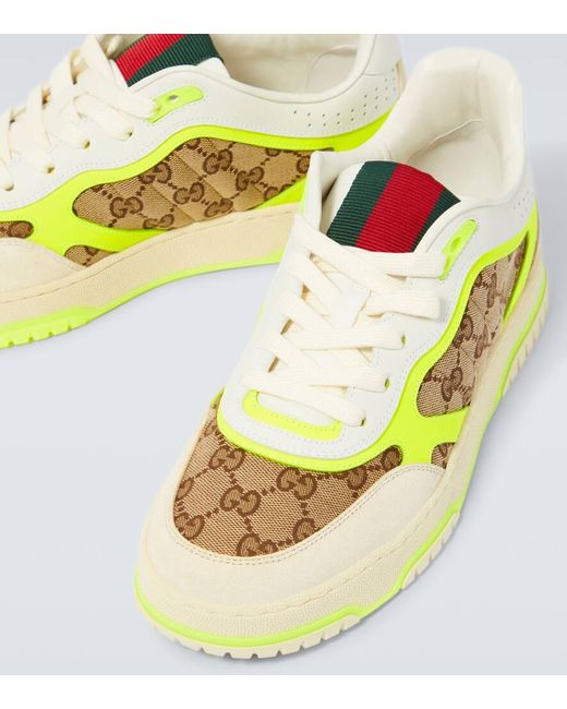 Gucci Sneakers Re-Web GG aus Canvas in Metallic für Herren
