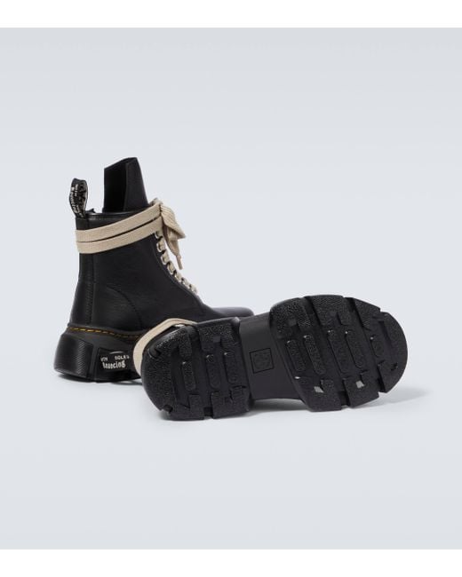 Rick Owens Black X Dr. Martens 1460 Dmxl Jumbo Lace Leather Boots for men