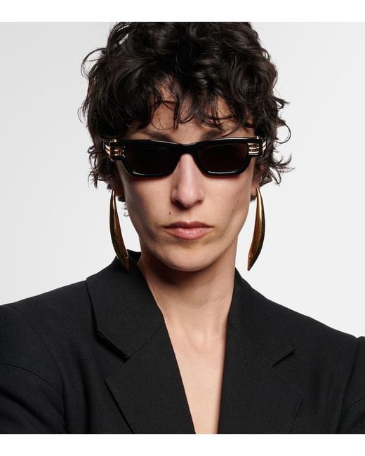 Bottega Veneta Brown Bolt Square Sunglasses