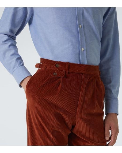 Dunhill Hose Aus Cord in Red für Herren