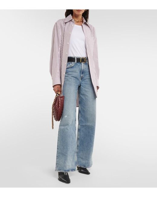 Citizens of Humanity Blue Paloma High-Rise Wide-Leg Jeans