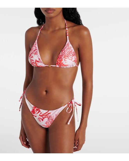 Versace Pink Printed Bikini Bottoms