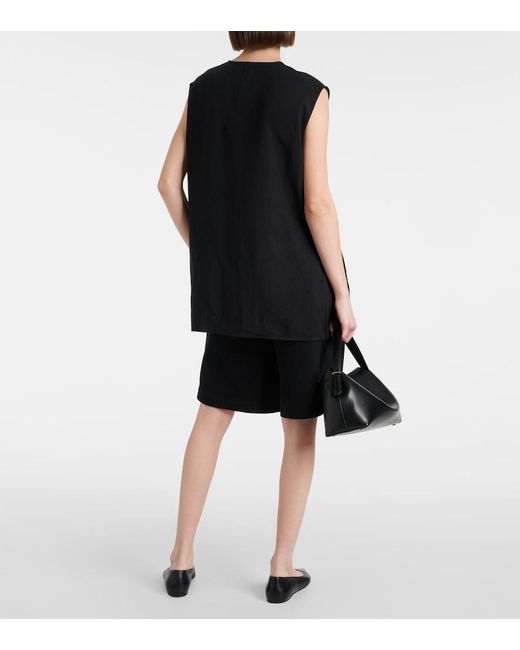 Totême  Black Fluid Top