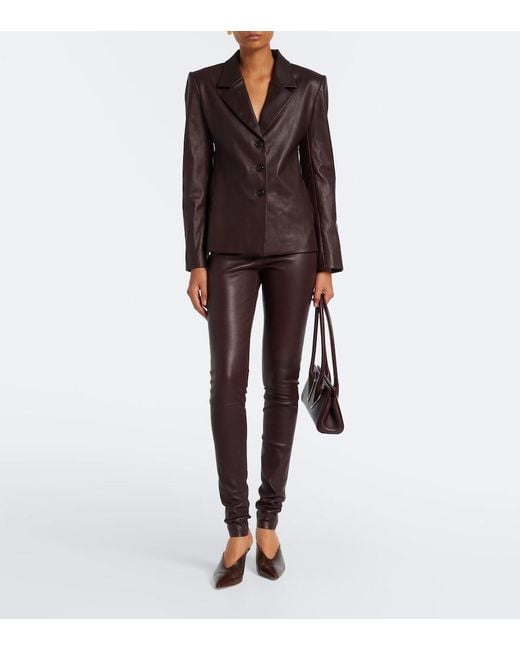 Blazer Helly De Piel Stouls de color Brown