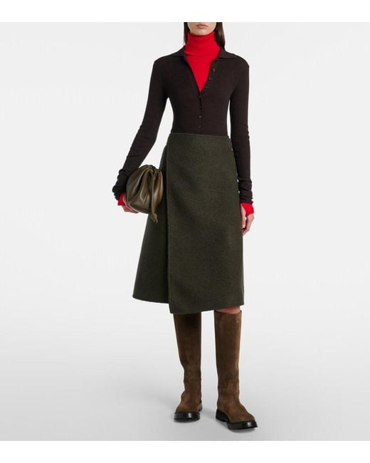 Proenza Schouler Brown Bank Suede Knee-High Boots