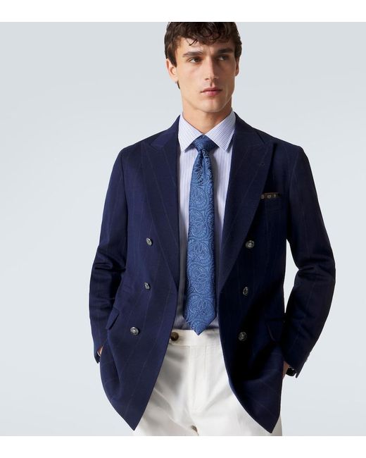 Cravatta di Charvet in Blue da Uomo