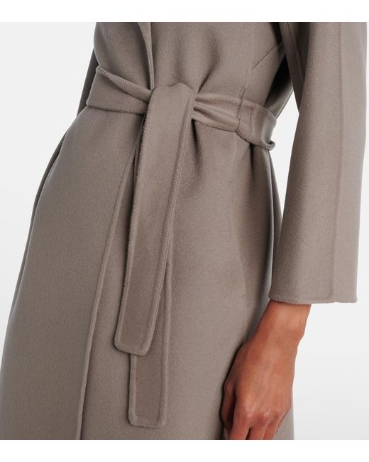 Max Mara Brown Esturia Virgin Wool Coat